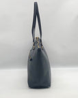 Coach Blue Crossgrain Leather Gallery Tote Bag F79608
