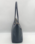 Coach Blue Crossgrain Leather Gallery Tote Bag F79608