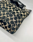 Coach Black & Grey Signature Logo Shoulder Bag