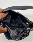 Coach Black & Grey Signature Logo Shoulder Bag