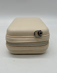 MMS Beige Box-Shaped Crossbody Bag