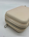 MMS Beige Box-Shaped Crossbody Bag