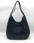Style & Co Black Whipstitch Soft 4-Poster Tote