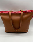 Vera Bradley Brown Faux Leather Tote Bag