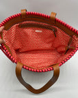 Vera Bradley Brown Faux Leather Tote Bag