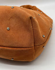 Sam Edelman Faren Rhinestone Medium Rust Suede Hobo