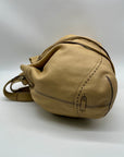 Cole Haan Beige Pebbled Leather Shoulder Bag