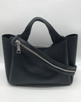 DKNY Black Top Handle Willa Satchel