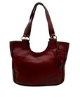 Patricia Nash Willa Maroon Extra Large Leather Tote