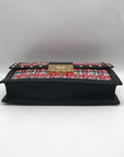 Milly Black & Colorful Tweed Shoulder Bag