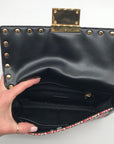 Milly Black & Colorful Tweed Shoulder Bag