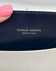 Mansur Gavriel White Leather Convertible Satchel