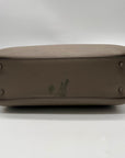 Tory Burch Grey Leather Emerson Small Top Zip Tote Bag