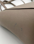 Tory Burch Grey Leather Emerson Small Top Zip Tote Bag