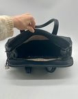 Narciso Rodriguez Black Leather Bowler Satchel Bag