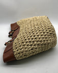 Patricia Nash Tan Woven Raffia Handbag