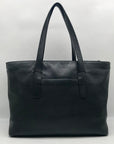 Tory Burch Blue Pebbled Leather Meyer Plaque Shoulder Bag