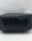 Michael Kors Black Leather Chandler Convertible Shoulder Bag.
