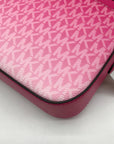 Michael Kors Dragon Fruit Ombre Leather Jet Set Logo Crossbody Bag