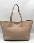 M.I.L.A Beige Large Tassel Tote Bag