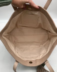 M.I.L.A Beige Large Tassel Tote Bag
