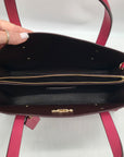Coach Pebbled Leather Charlie 28 Carryall Satchel In Colorblock 69446