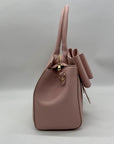 Like Dreams Women Pink Vegan Leather Park Bowtie Satchel
