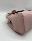 Like Dreams Women Pink Vegan Leather Park Bowtie Satchel