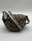 Coach Tan Signature Canvas Hobo Shoulder Bag 10840