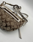 Coach Tan Signature Canvas Hobo Shoulder Bag 10840