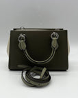Michael Kors Marilyn Small Color-Block Saffiano Leather Messenger Bag