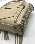 Wrangler Cowhide Fringe Concealed Carry Purse