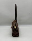 Louis Vuitton Brown Leather Canvas Recoleta Shoulder Bag