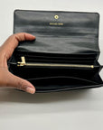 Michael Kors Black Pebbled Leather Wallet