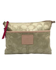 Coach Cream & Beige Monogram Nylon Legacy Weekend Crossbody 24861