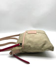 Coach Cream & Beige Monogram Nylon Legacy Weekend Crossbody 24861