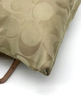 Coach Cream & Beige Monogram Nylon Legacy Weekend Crossbody 24861