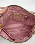 Coach Cream & Beige Monogram Nylon Legacy Weekend Crossbody 24861