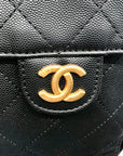 Chanel Black Calfskin Leather 25 Chain Shoulder Bag