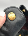 Chanel Black Calfskin Leather 25 Chain Shoulder Bag