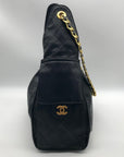 Chanel Black Calfskin Leather 25 Chain Shoulder Bag