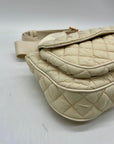 MMS Beige Fabric Slingbag