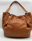Burberry Brown Pebbled Leather Maidstone Brit Tote Bag