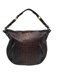 Brahmin Brown Leather Hobo Shoulder Bag