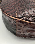 Brahmin Brown Leather Hobo Shoulder Bag