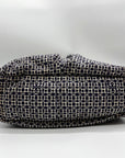 Tory Burch Navy Blue & White Nylon Diaper Bag
