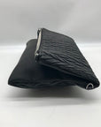 Stella & Dot Black Faux Leather Waverly Petite Braided Crossbody Bag