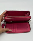 Coach Hot Pink Zip-Around Wallet