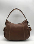 Dooney & Bourke Brown Pebbled Leather Shoulder Hobo Bag