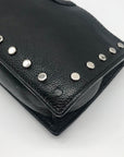 Brighton Black Pebbled Leather Preety Tough Rox Crossbody
